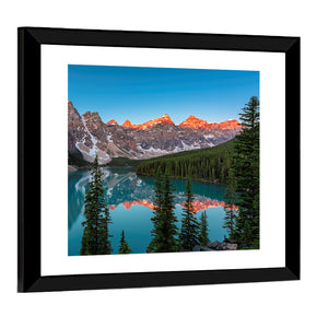 Sunrise At Moraine Lake Wall Art