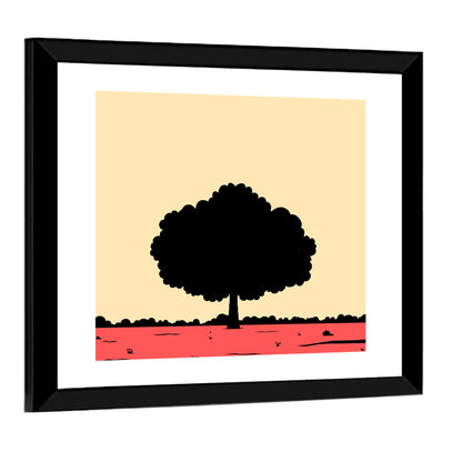 Big Tree Silhouette Wall Art