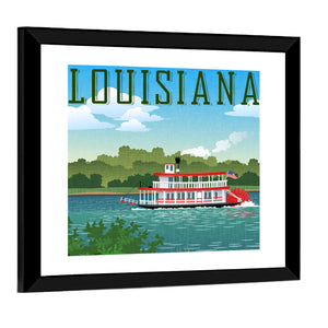 Louisiana Travel Poster Wall Art