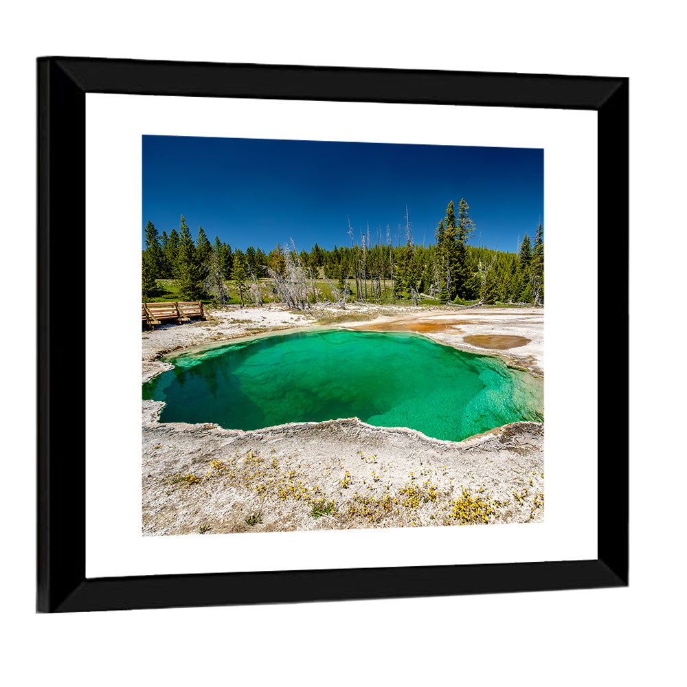Abyss Pool In Yellowstone National Park Wall Art