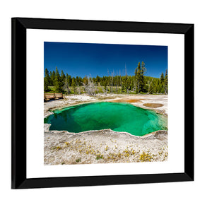 Abyss Pool In Yellowstone National Park Wall Art