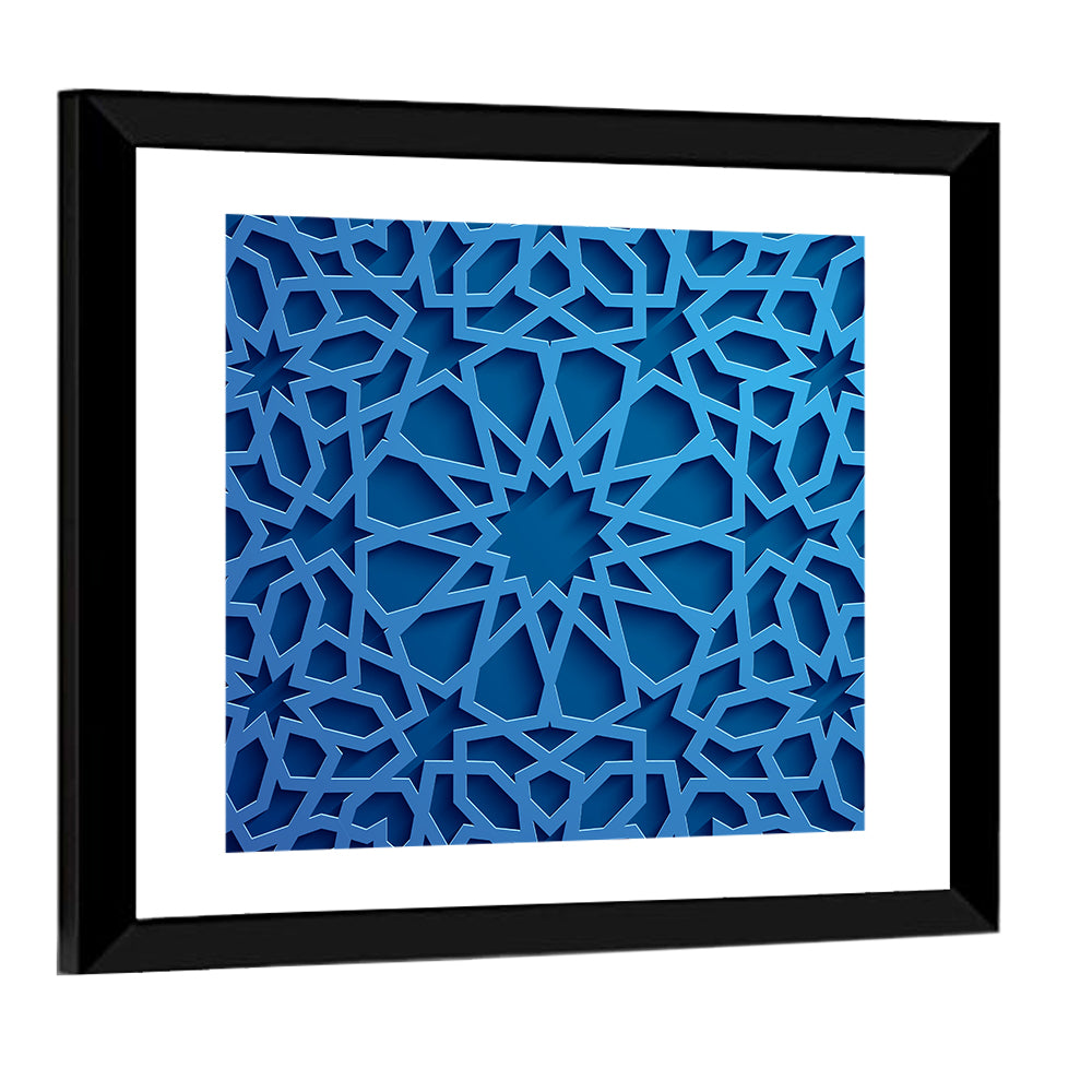 Islamic Geometric Tile Ornament Wall Art