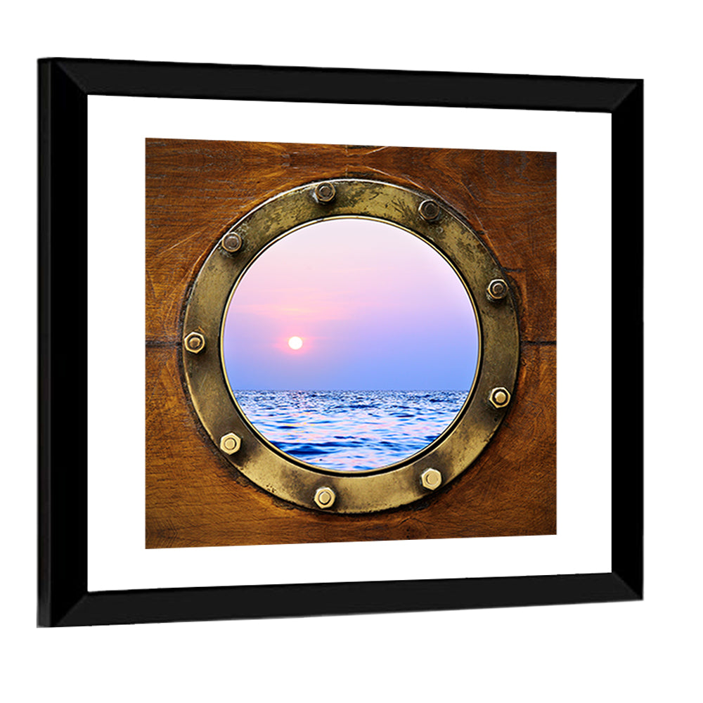 Boat Porthole Close Up Wall Art