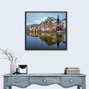 Collegiate Church & River Meuse Belgium Wall Art