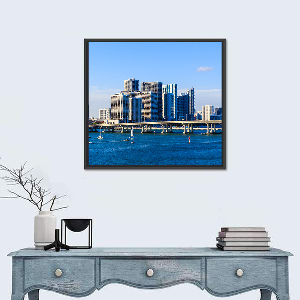 Miami Skyline Wall Art