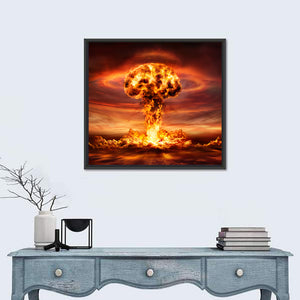 Nuclear Bomb Explosion Concept Wall Art