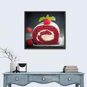 Sponge Swiss Roll Cake Wall Art