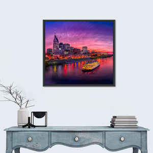 Scenic Nashville Skyline Wall Art