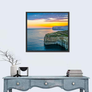 Sunset Over Sanap Cliffs Malta Wall Art