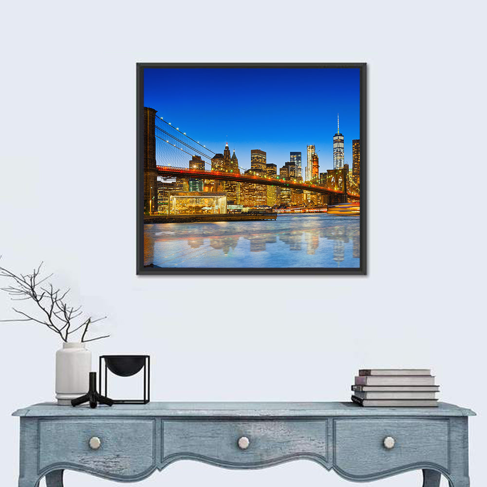 Lower Manhattan & Brooklyn Bridge Wall Art