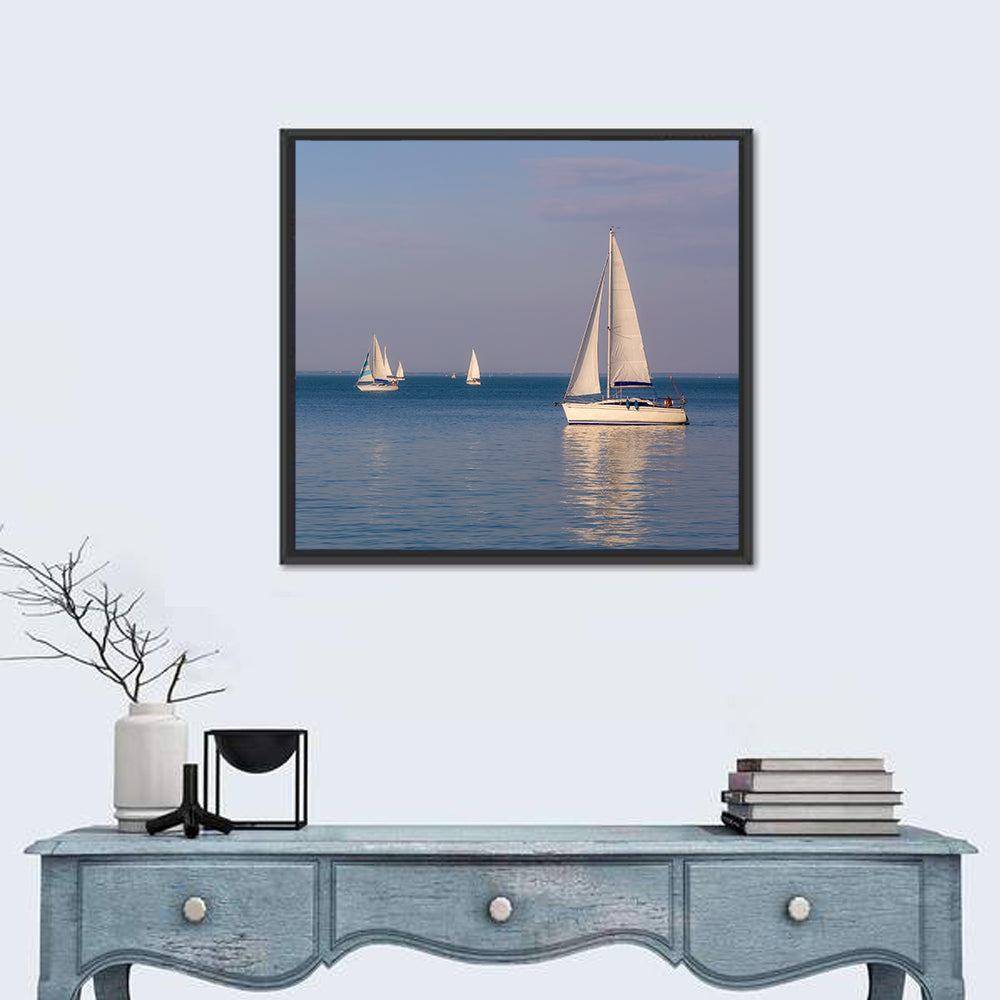 Sailboats on Lake Balaton Wall Art
