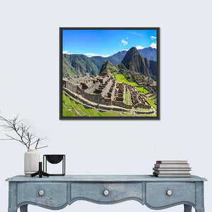 Machu Picchu In Peruvian Andes Mountains Wall Art