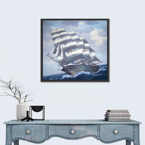 Antique Sail Ship Artwork Wall Art