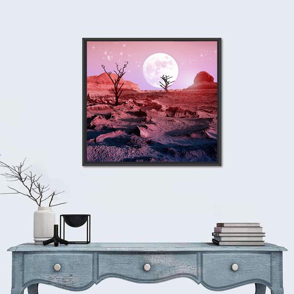 Dry Trees In The Desert Wall Art