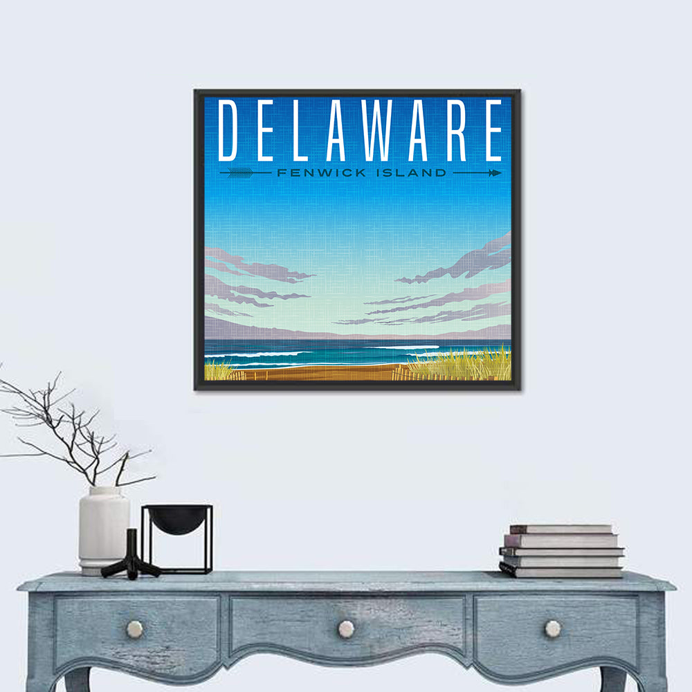 Delaware Travel Poster Wall Art