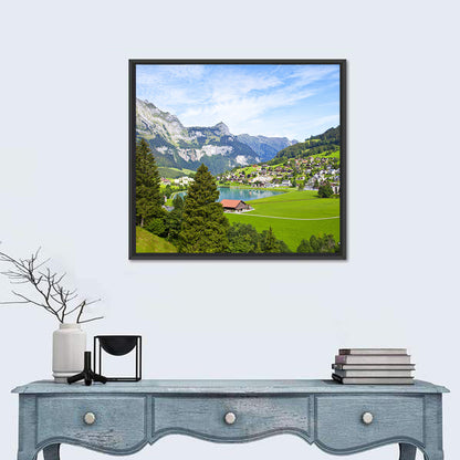 Engelberg Village In Switzerland Wall Art