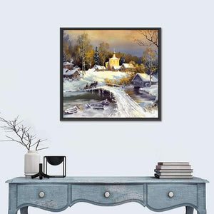 Winter Village Wall Art