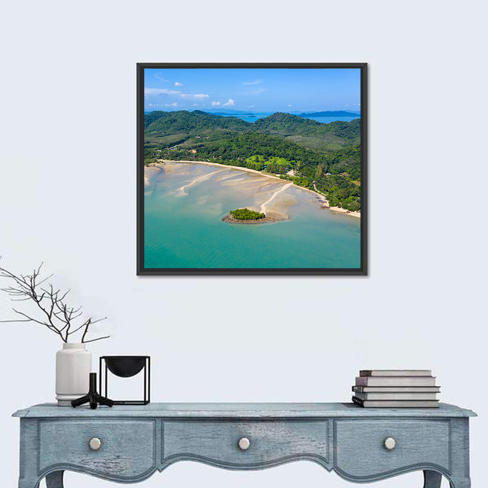 Koh Yao Noi Tropical Island Wall Art in a room, square