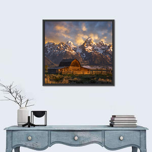 John Moulton Barn In Wyoming Wall Art