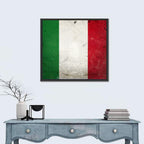 Distressed Italian Flag Wall Art