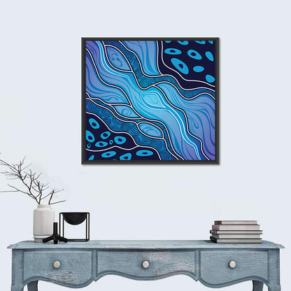 River Vector Painting Wall Art