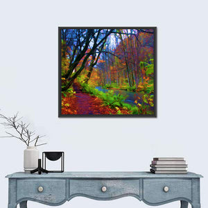 Autumn Colors Of Oirase River Wall Art