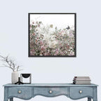 Faded Watercolor Floral Garden Wall Art