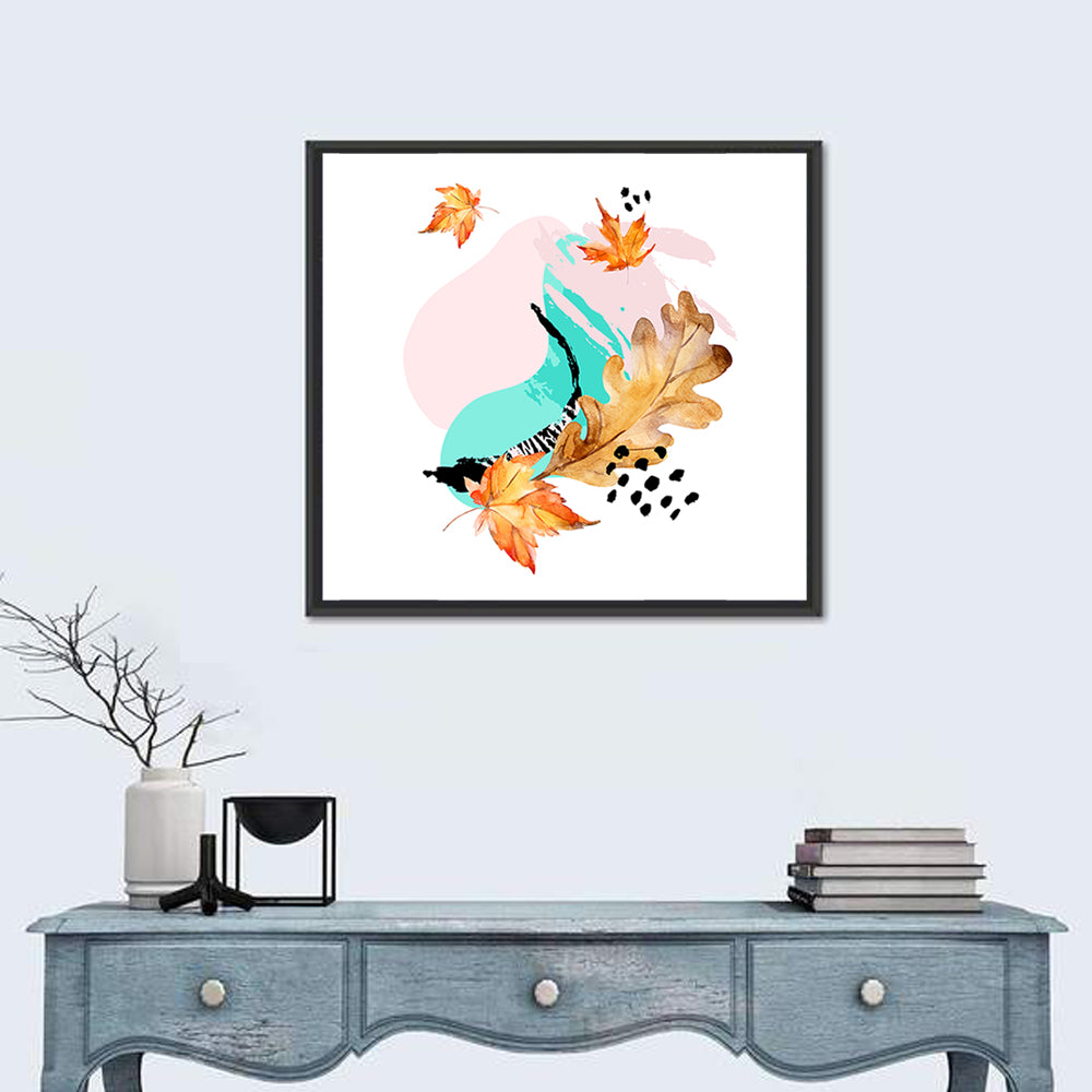 Abstract Maple Leaves Wall Art