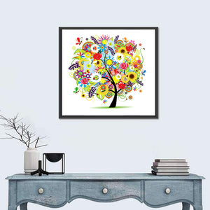 Floral Tree Artwork Wall Art