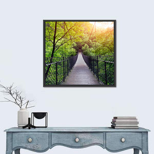 Bridge To Jungle In Guilin Wall Art