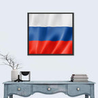 Russian Tricolor Flag Wall Art