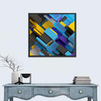 Isometric Brick Layers Wall Art