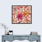 Polka Dot Lily Pattern Wall Art