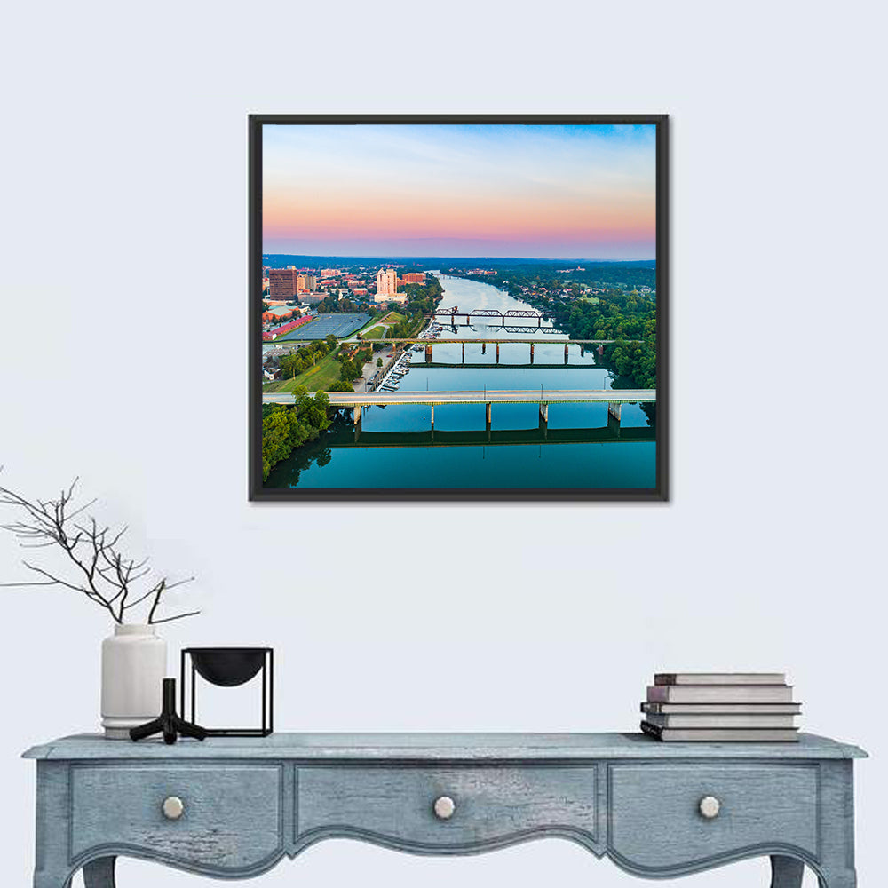 Augusta Savannah River Skyline Wall Art