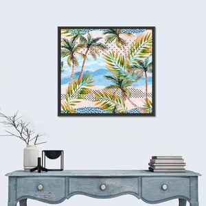Watercolor Palm Trees Wall Art