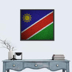 Namibian Flag Graphic Wall Art