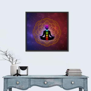 Meditation Man Abstract Wall Art