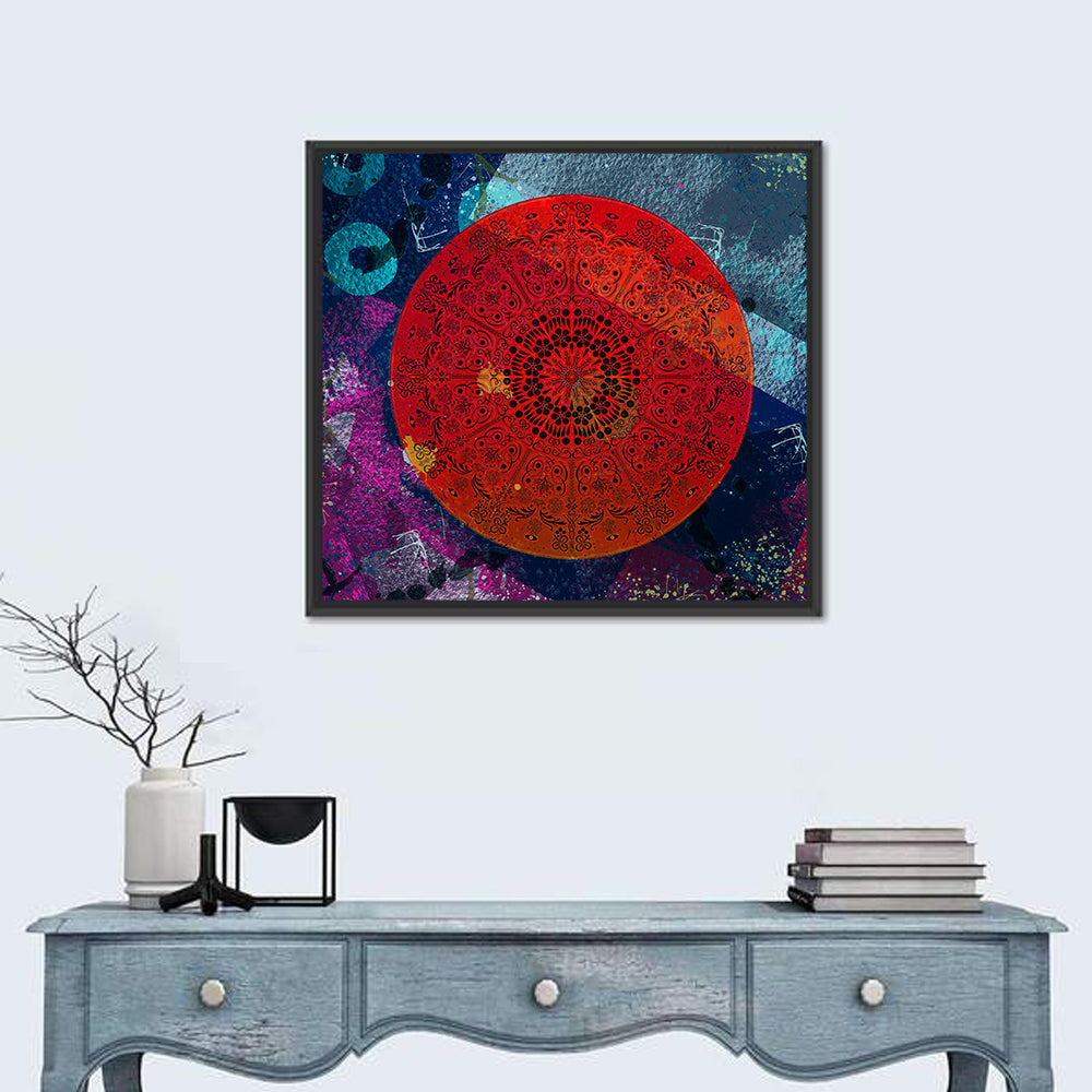Vibrant Mandala Design Wall Art