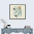 Palm Leaf Profile Line Wall Art