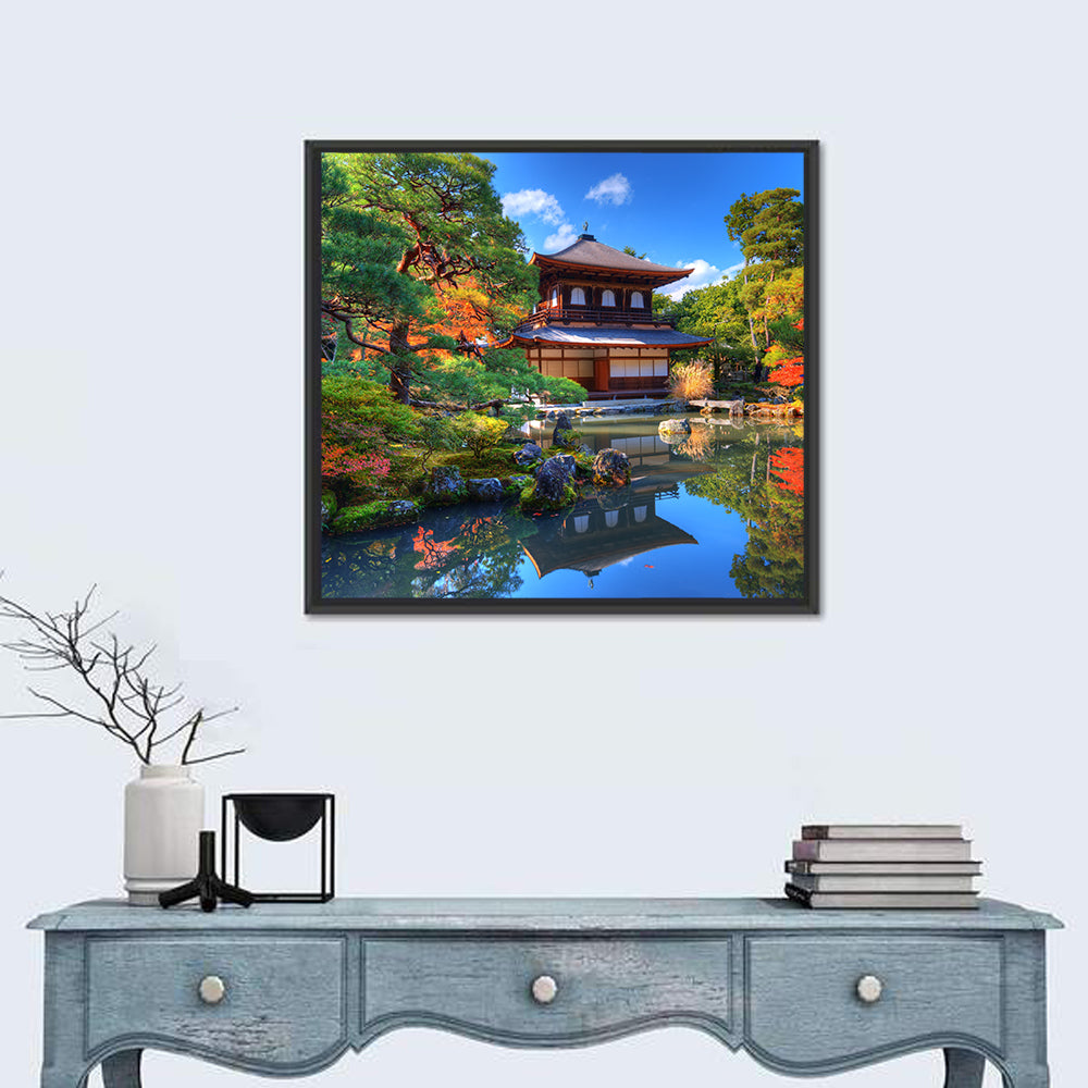 Ginkaku-ji Silver Pavilion, Kyoto Wall Art in a room, square