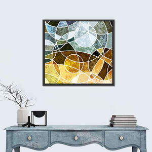 Geometric Grunge Abstract Wall Art