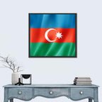 Azerbaijan Flag Wall Art