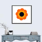 Geometric Sunflower Study Wall Art