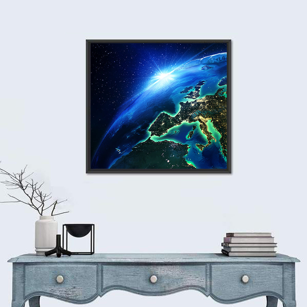 Europe at Night Wall Art