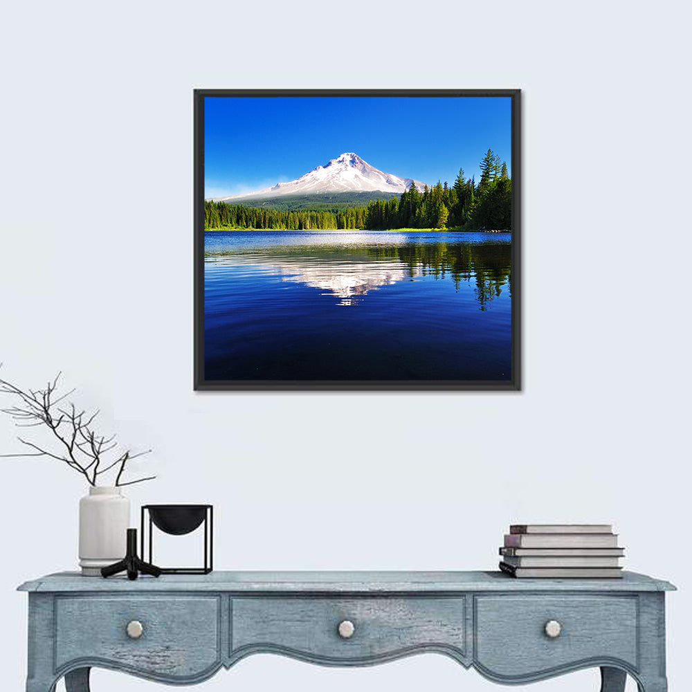 Mount Hood Reflection at Trillium Lake Wall Art