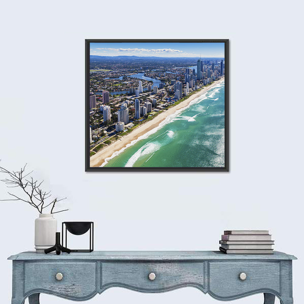 Gold Coast Surfers Paradise Skyline Wall Art