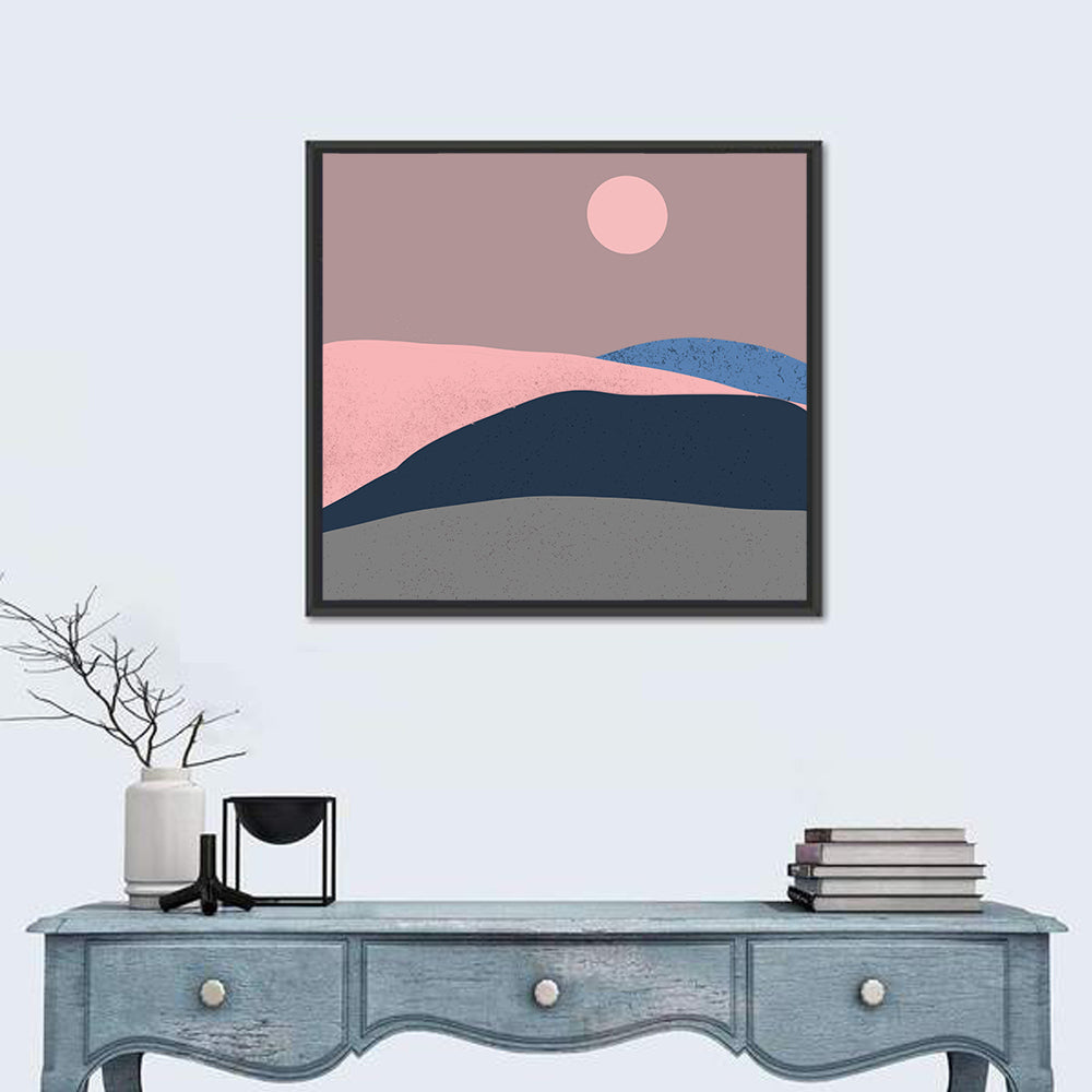 Minimal Mountain Dawn Wall Art