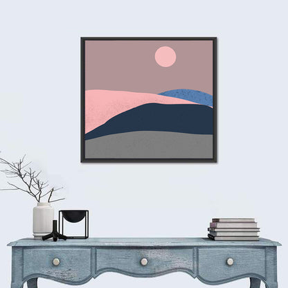 Mountains Minimal Abstract Wall Art