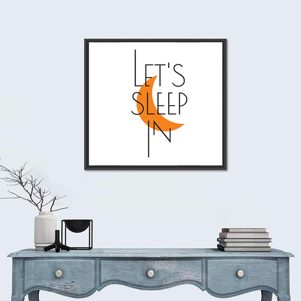 Let’s Step in Crescent Moon Quote Wall Art