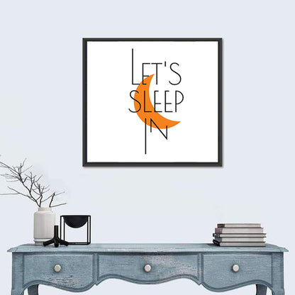 Let’s Step in Crescent Moon Quote Wall Art